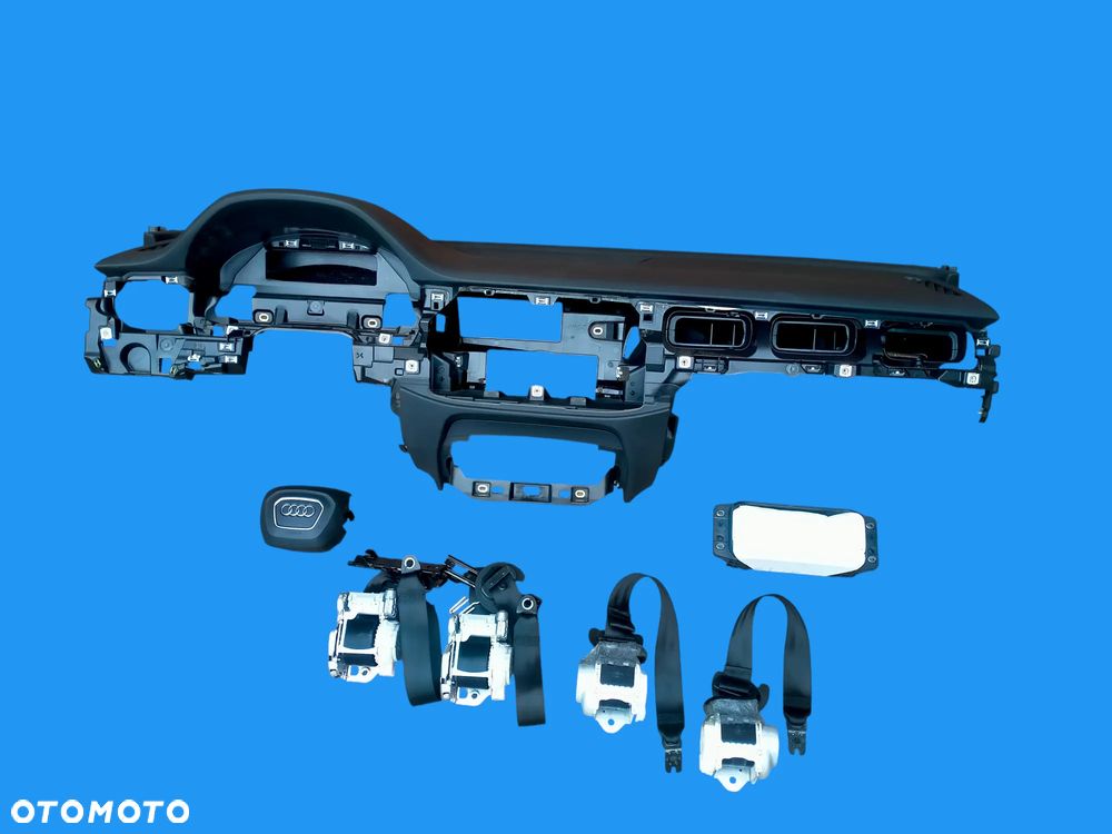 AUDI Q7 4M / KONSOLA / DESKA / AIRBAG / PASY / CZARNA / ORYGINAŁ Demontaż - 3