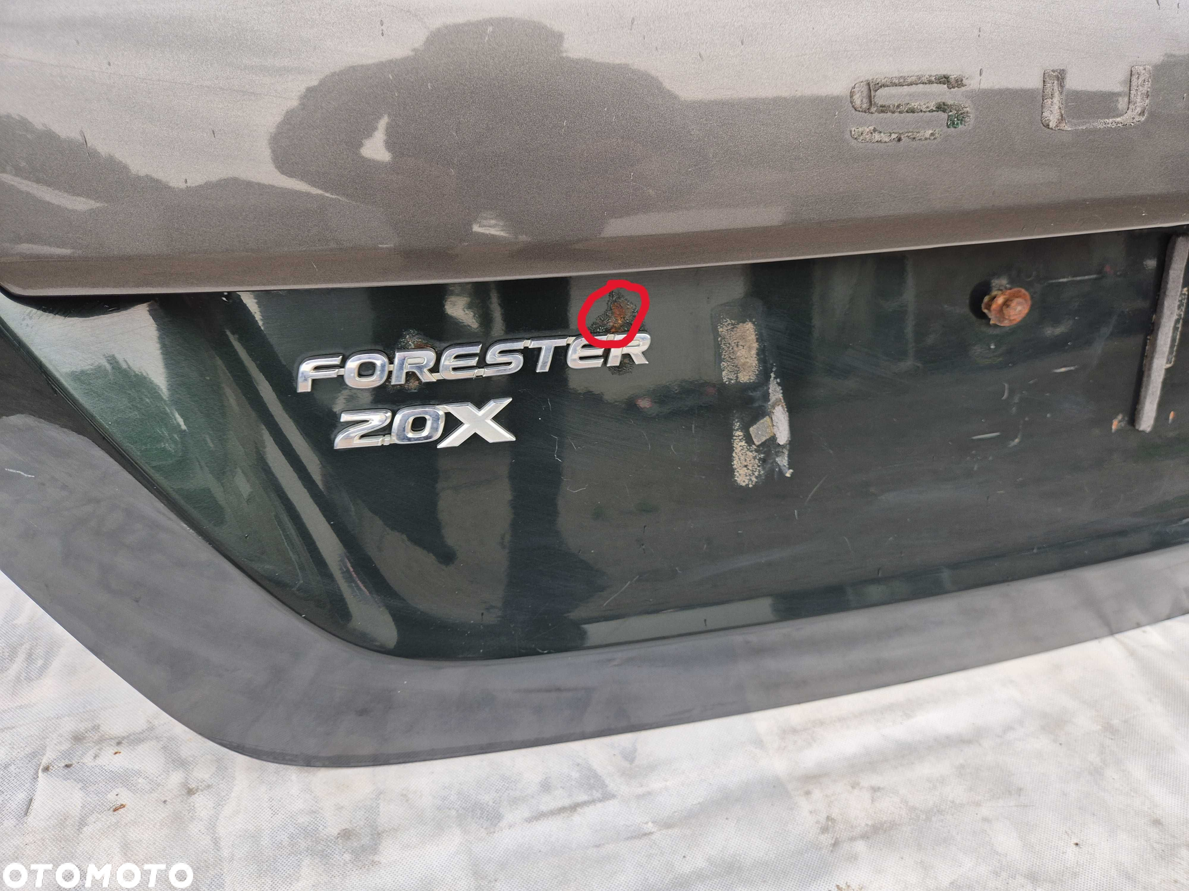 Tylna Tył Klapa Bagażnika Subaru Forester II SG 2C6 Oryginał ZIELONA - 8