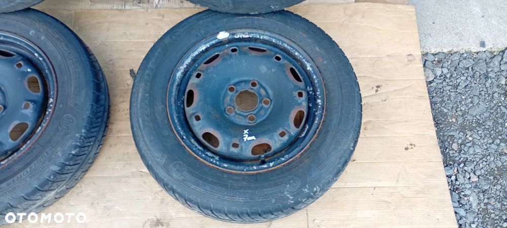 Felgi stalowe z oponami koła 5J ET35 165/70 R14 5X100 VW Polo Fabia 6Q0601027H - 16