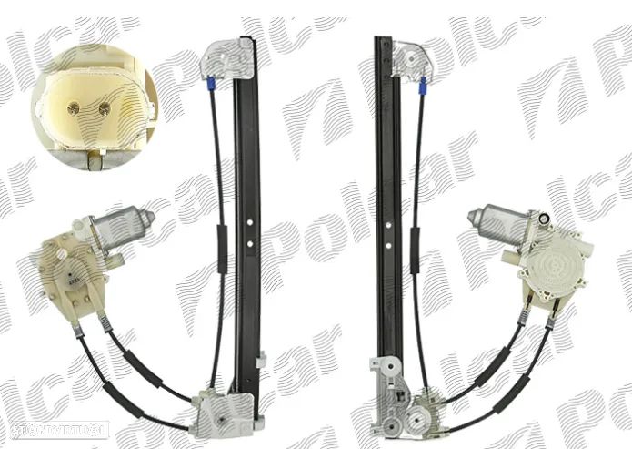 Elevador elétrico com motor do vidro porta trás Bmw E39 51358159835  51358159836 - 1