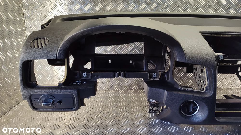 VW TOUAREG II 7P 10-18R DESKA ROZDZIELCZA KONSOLA CZARNA 7P1858295 PODUSZKA PASAZERA 7P6880204 C - 2