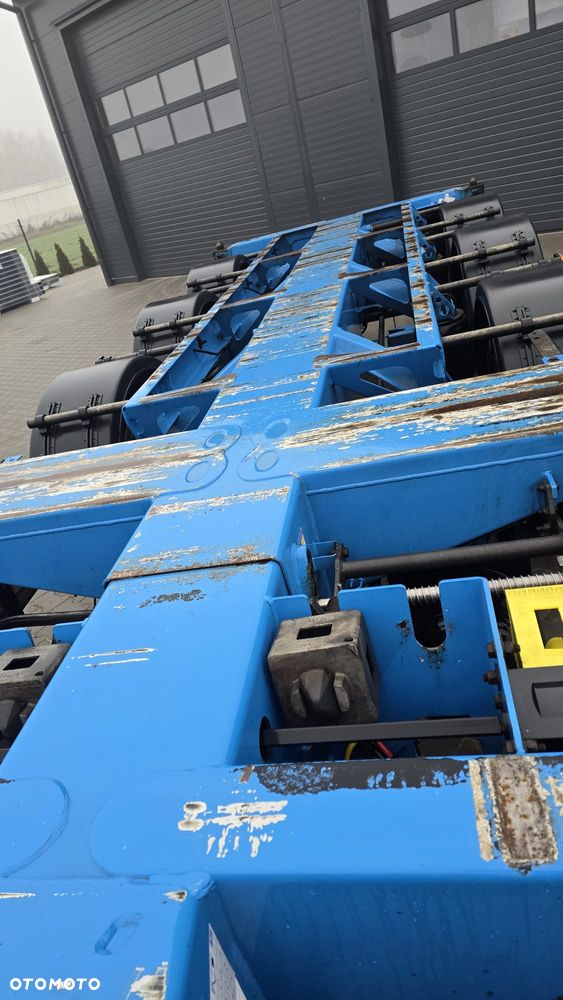 D-TEC FLEXITRAILER 3 osiowa pełna opcja 1x40 1x45 2x20 podnoszona oś super stan! niska waga! - 7