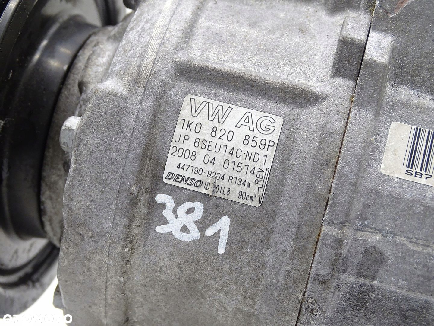 SPRĘŻARKA KOMPRESOR KLIMATYZACJI AUDI A3 8P LIFT 2.0 TFSI CCZ 1K0820859P - 4