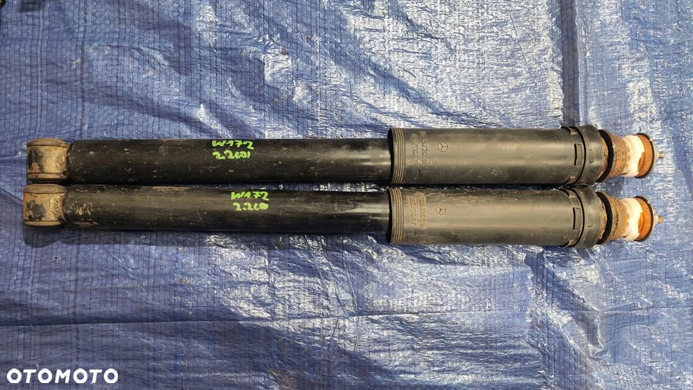 ZAWIESZENIE LEWY PRAWY TYŁ ZWROTNICA PIASTA CZUJNIK ABS AMORTYZATORY SPRĘŻYNY TARCZA HAMULCOWA 300MM PÓŁOŚ MERCEDES SLK SLC R172 W172 2.2 CDI 2.0 CGI - 4