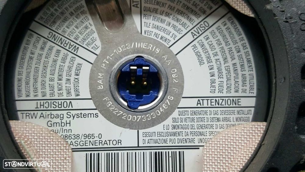 AIRBAG FRENTE ESQUERDO PEUGEOT PARTNER (S2) COMBI PLUS - 4