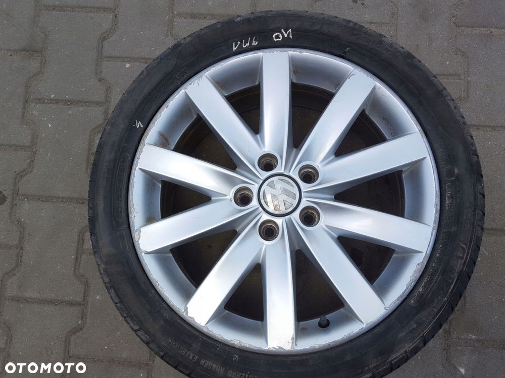 VW GOLF 6 VI 08r- TOURAN FELGA ALUMINIOWA 17 5X112 5K0601025F - 1