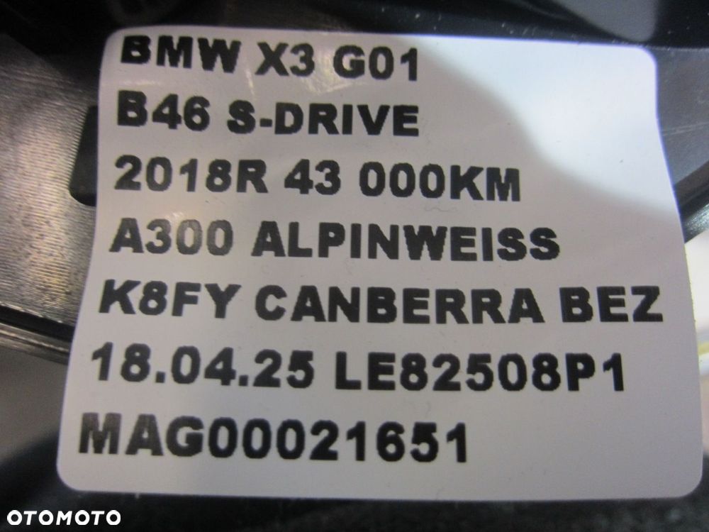 BMW X3 G01 G02 X4 GŁOŚNIK ŚREDNIOTONOWY 65136809628 6809628 6809630 - 9