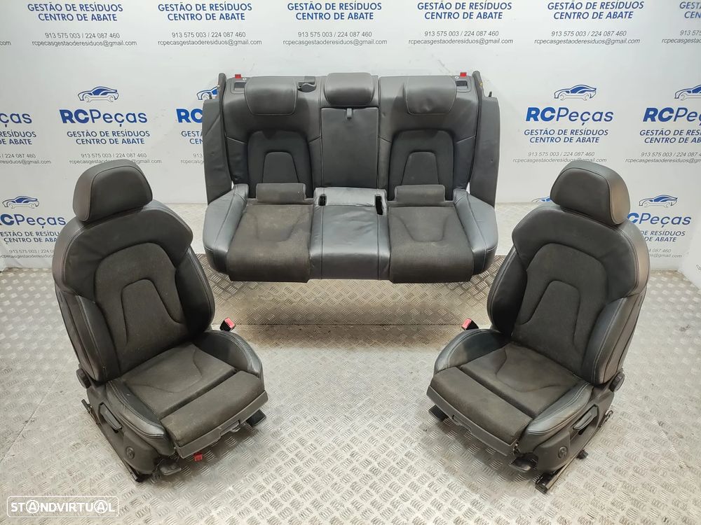 Conjunto Bancos Originais Pele E Tecido Audi A4 B8 S-Line Carro 5 Portas - 11