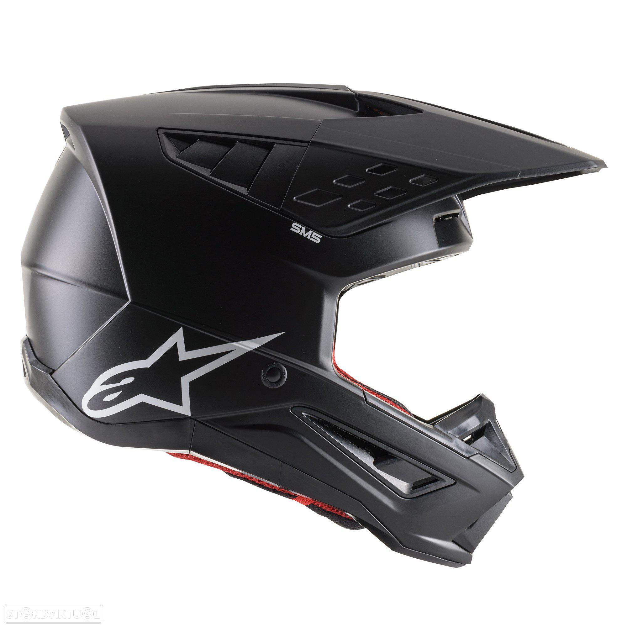 alpinestars capacete s-m5 solid 8303021 - 7