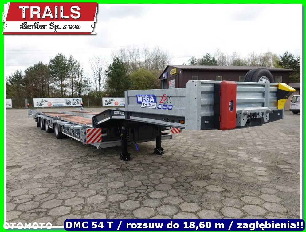 Mega Niskopodłoga dł. 9.50 m, 4 x załębienia na koła, ład. 43 T !!! - 4