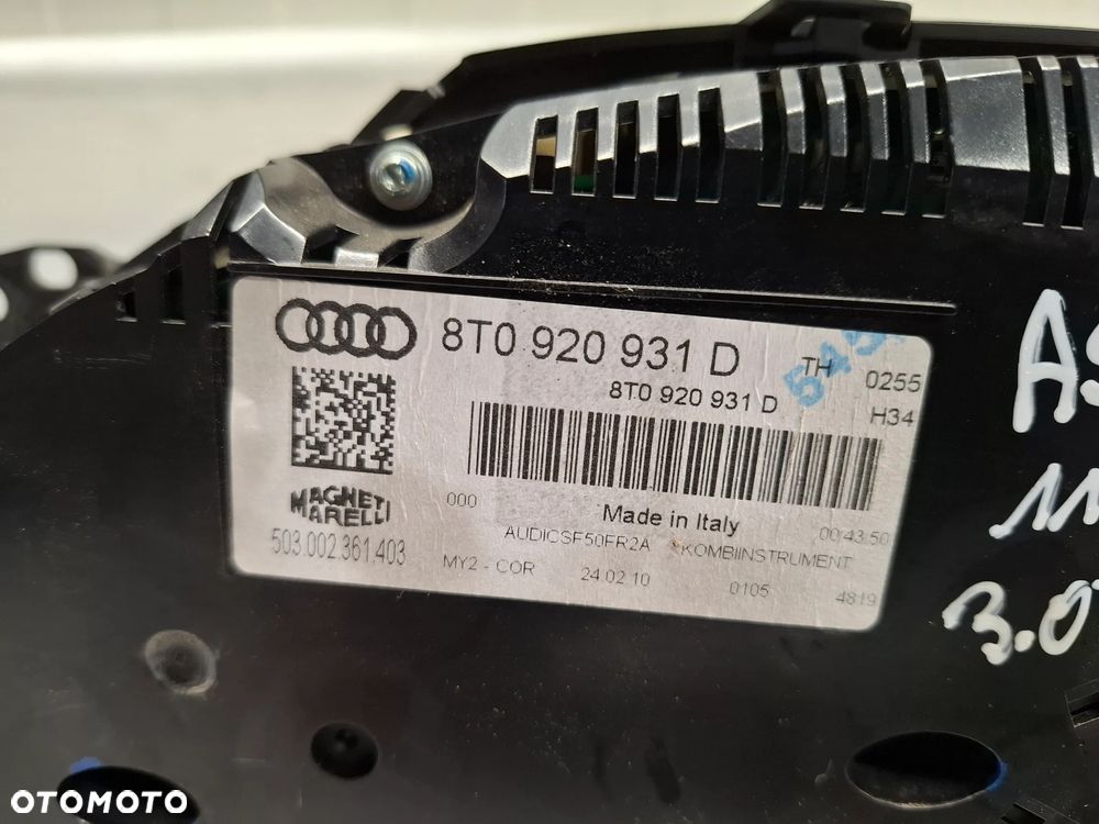 Licznik Zegar Diesel 8T0920931D Audi A5 8T - 9