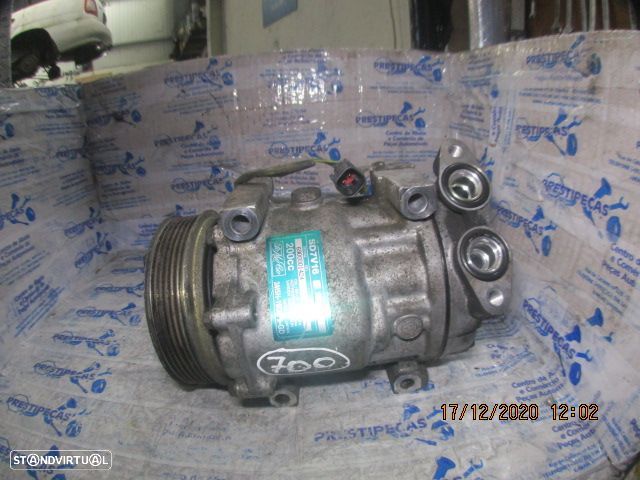 Compressor AC 3M5H19D629GD  SD7VDA S4   FORD CMAX 2004 1.6Tdci FORD FOCUS CMAX FASE 1 2004 1.6TDCI 110CV 5P CINZA DIESEL SANDEN - 2