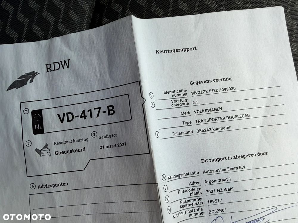Volkswagen Transporter 2.0 TDI LIFT LONG L2H1 Długi 5os Faktura VAT 23% Czujniki Parkowania Automat - 33