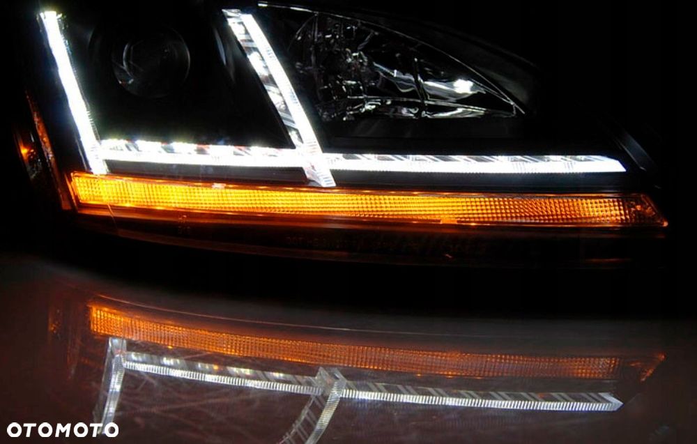 reflektory lampy kpl day line light led tuning black audi tt 8j 2006-2010 - 8