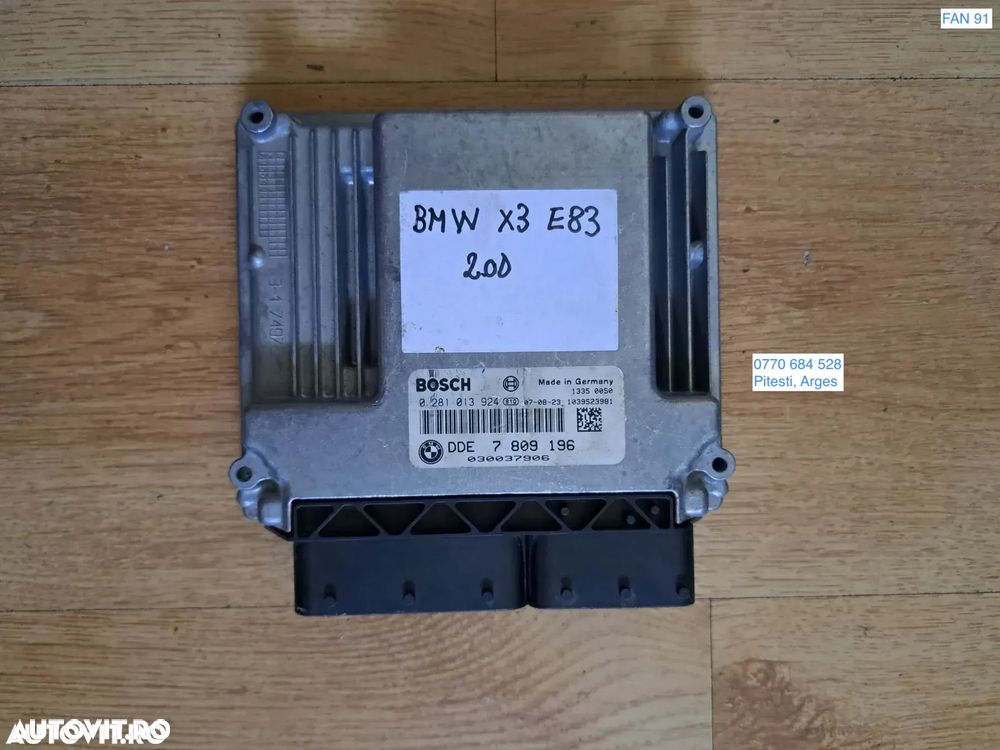 Calculator ECU motor unitate DDE originala BMW X3 E83 LCI 143cp 177cp - 1