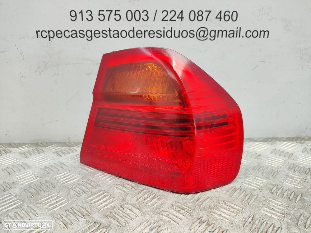 Farolins traseiros trás direito esquerdo originais BMW Serie 3 E90 Sedan Carro Pré LCI de 2004 a 2008 - 13
