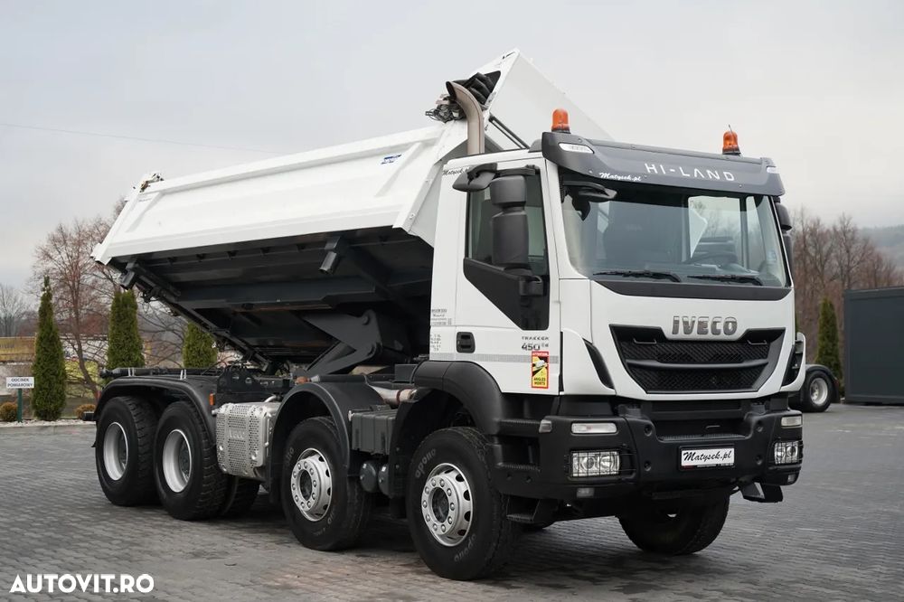 Iveco TRAKKER 450 / 8x4 / BASCULATOR / HYDRODOXY / BORDMATIC / EURO 6 / - 10