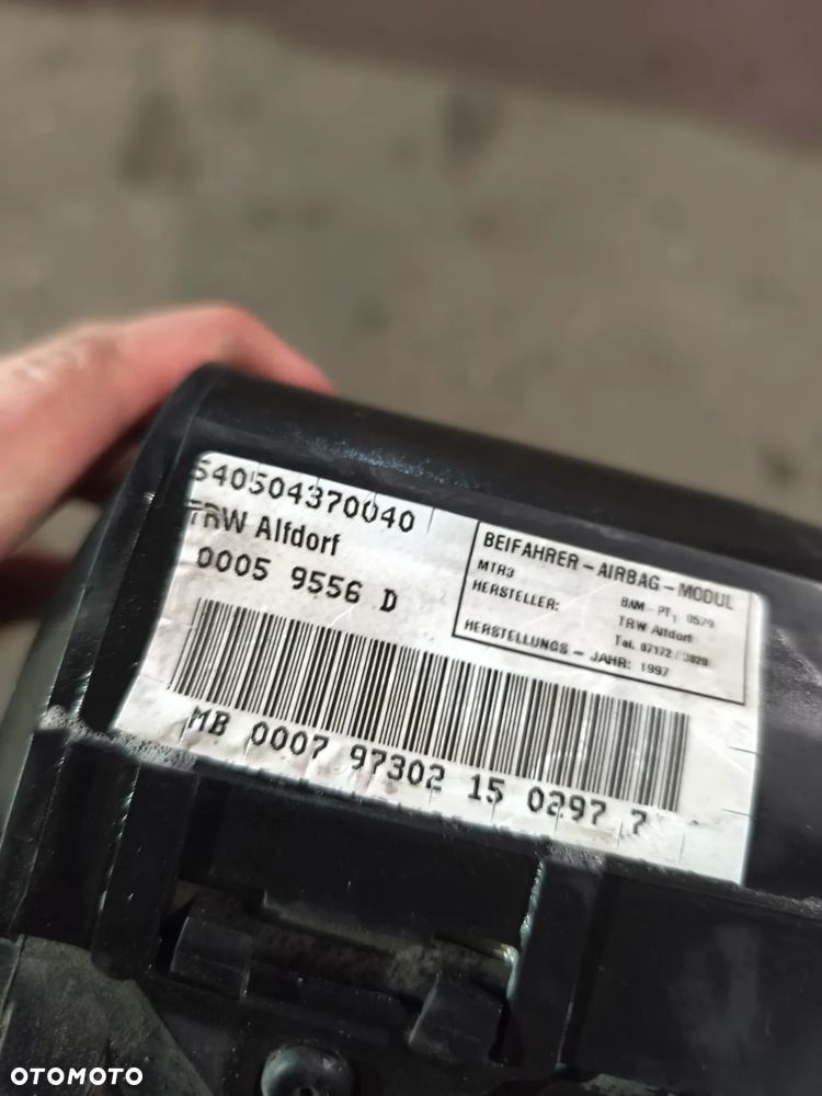 4638600005 Poduszka powietrzna airbag pasażera Mercedes-Benz G-klasa w463 - 4