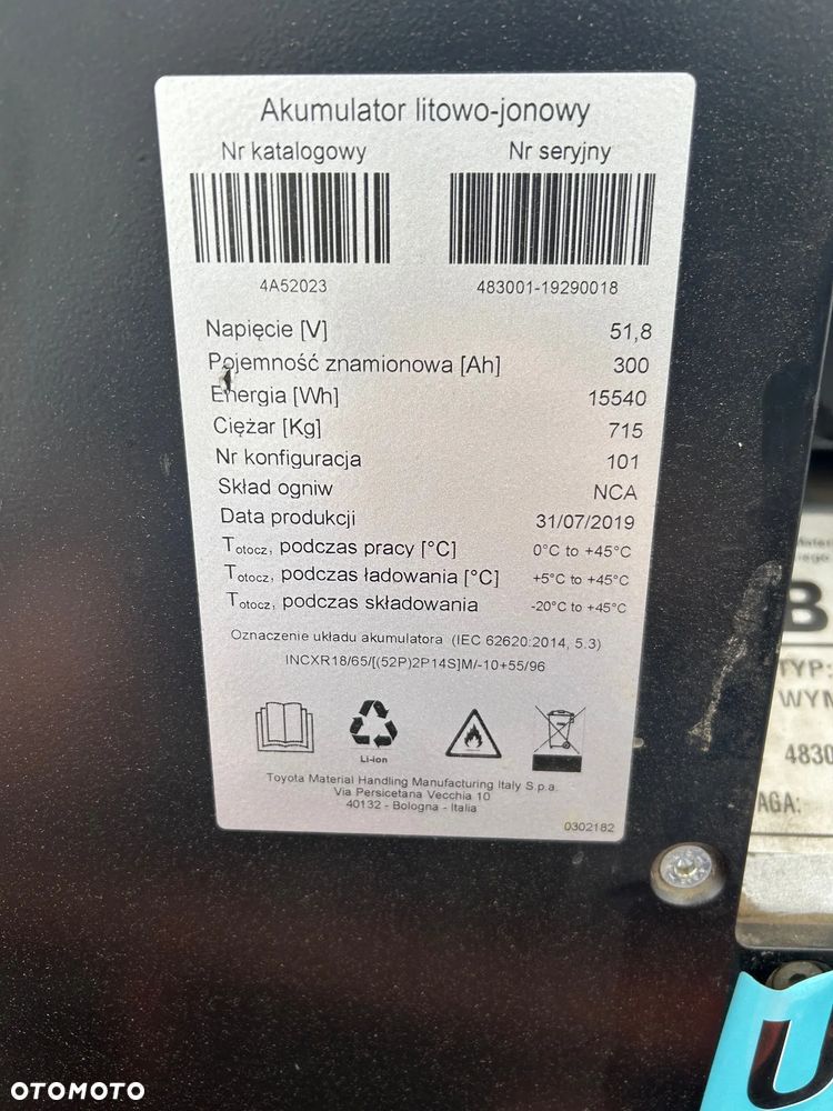 Toyota 8FBE15T litowo jonowy - 11