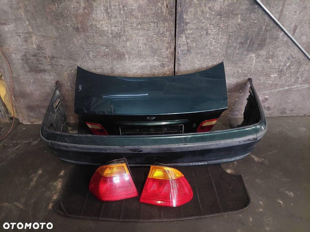 KOMPLETNY TYŁ KLAPA ZDERZAK LAMPY BMW E46 SEDAN 386/6 FARNGRUEN - 1