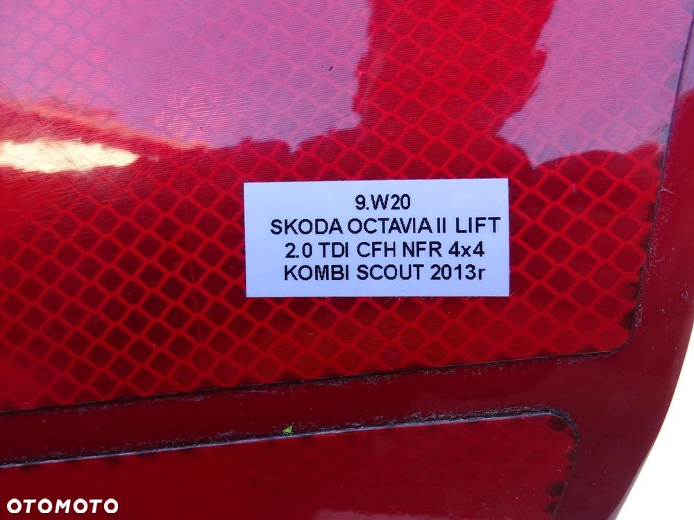 BŁOTNIK LEWY PRZÓD PRZEDNI LF3K SKODA OCTAVIA II LIFT 08-13r SCOUT - 15