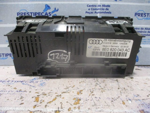Comando Sofagem 8E0820043AC AUDI A4 B6 2003 1.9TDI 130CV 4P CINZA - 2