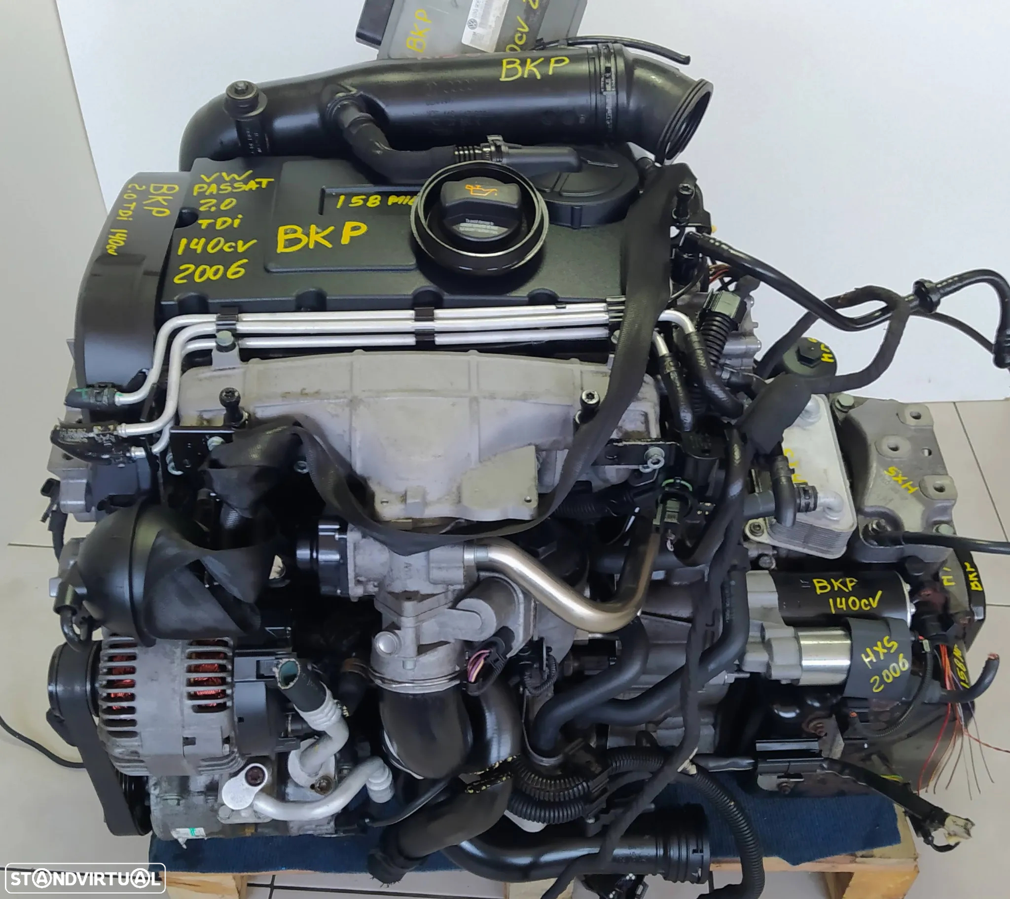 Motor vw passat 2.0TDI 140cv BKP caixa automatica DSG HXS - 2
