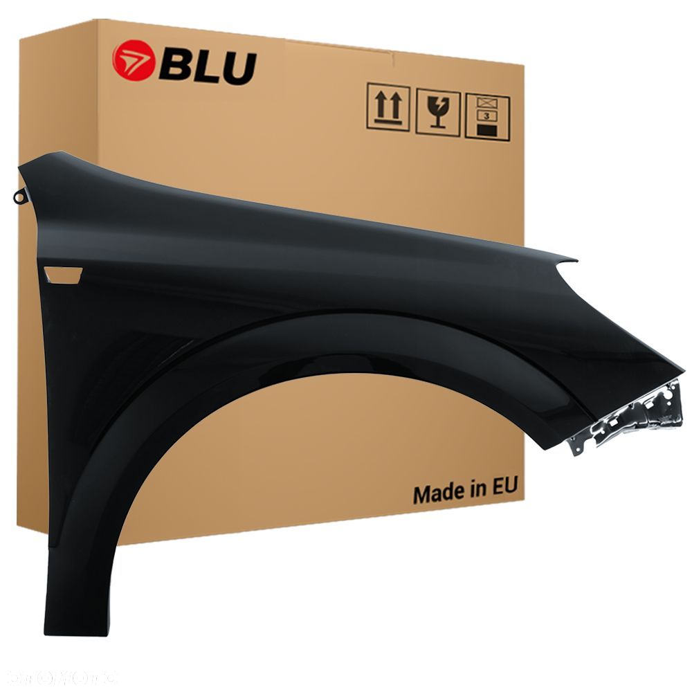 BLU Błotnik OPEL ASTRA H 3 III Z20R prawy czarny 04-14 przód SaphirSchwarz - 1