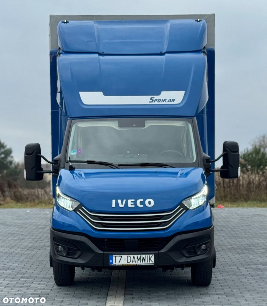 Iveco Daily 2023r Hi-Matic‼️70C21H‼️Winda Bar 1000KG // Plandeka 15 Palet Firanka‼️Spanie z tyłu Spojtrak XL Poduszki Pneumatyczne Wysokość rampowa Full LED Tempomat Salon Polska DMC7200KG Faktura Vat 23% TwinCab - 4