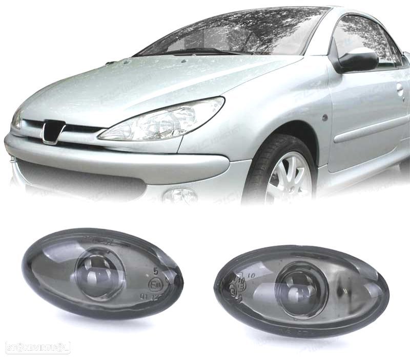 PISCAS LATERAIS PEUGEOT 206 98-09 307 01-05 PRETO - 1