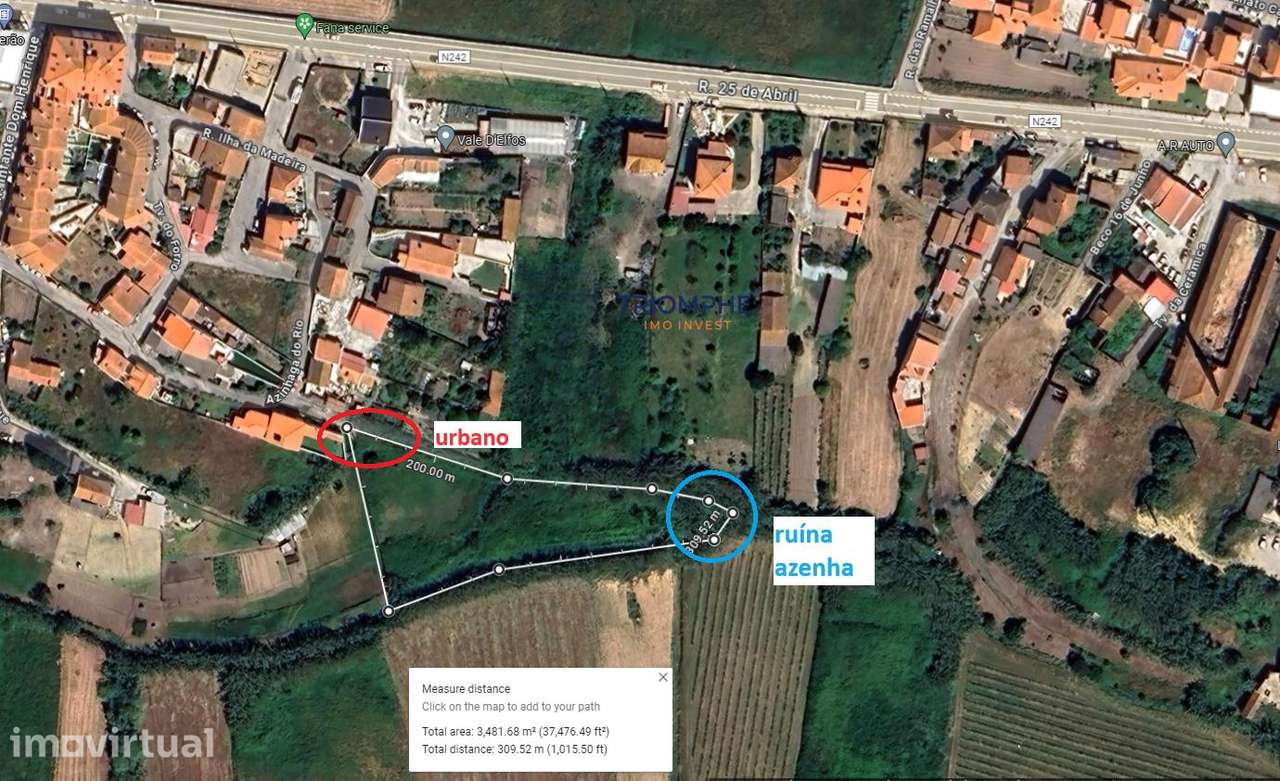 Terreno 3.463m2 Ruina uma antiga Azenha Alfeizerão - Grande imagem: 4/16