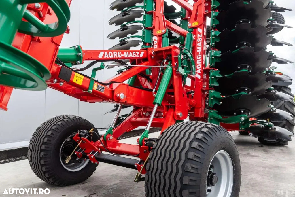Agro-Masz BTC 50H terradisc greu tractat, cu tavalug inelar si nivelator - 4