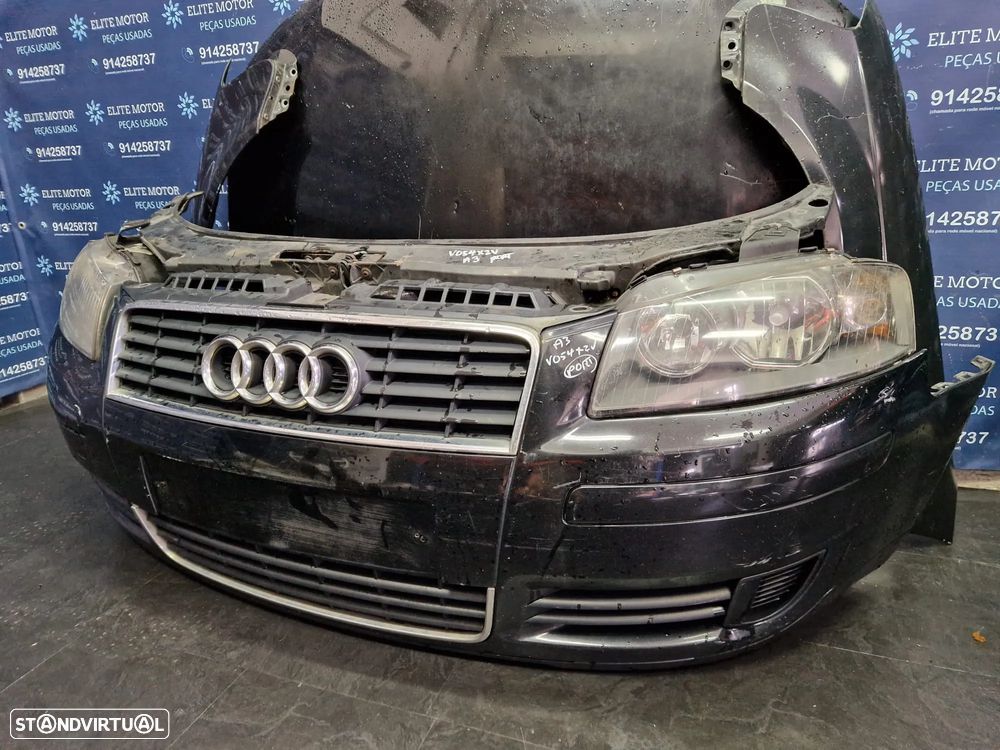 Frente completa usada AUDI A3 8P 2.0 TDI capot parachoques guardalamas oticas radiadores - 5