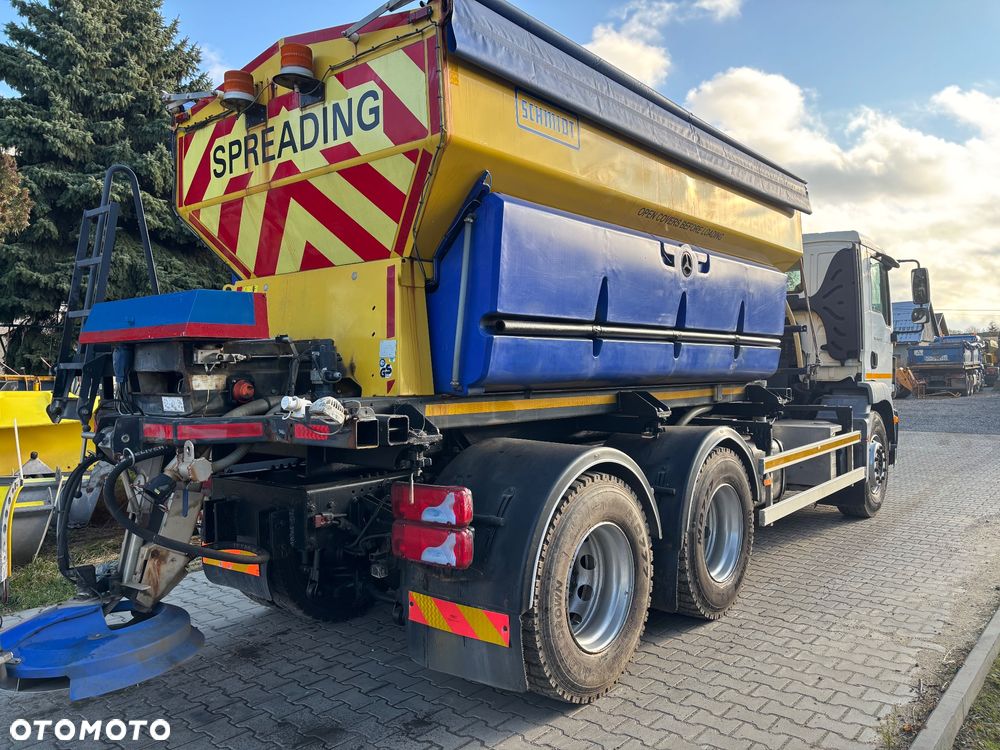 MAN TGM 26.290 6X4BB PIASKARKA SOLARKA pług schmidt - 16