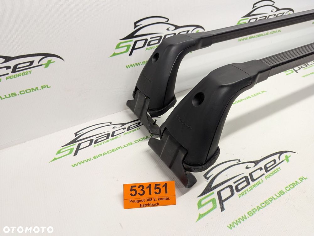 Bagażnik dachowy bazowy belki poprzeczki Peugeot 308 2, kombi, hatchback. - 2