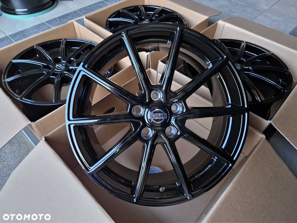 Alufelgi 18 5x114,3 Nissan Juke Qashqai Pulsar Leaf Primera Czarne 79# - 4
