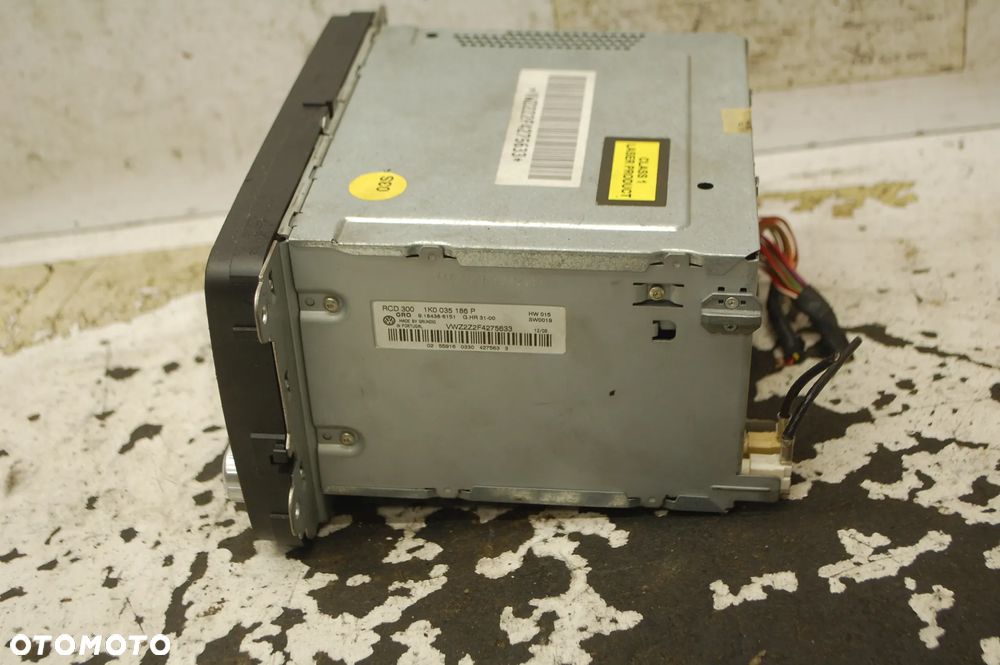 RADIO FABRYCZNE CD ORYGINAŁ VW GOLF V PASSAT B6 TOURAN I 1K0035186P - 2