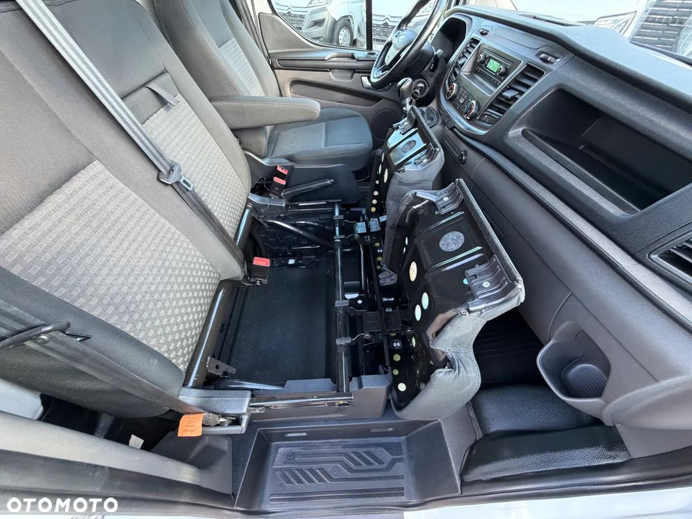 Ford TRANSIT CUSTOM VAN 300L MODEL L2H1 Long VAT-1 Cięż. 3 osobowy SILNIK 2.0 130KM Euro-6 DUŻA ŁADOWNOŚĆ 1086kg DMC 3000kg Homologacja na hak 2800kg ZABUDOWA PAKI! Niski przebieg TYLKO 93tys.km! - 38