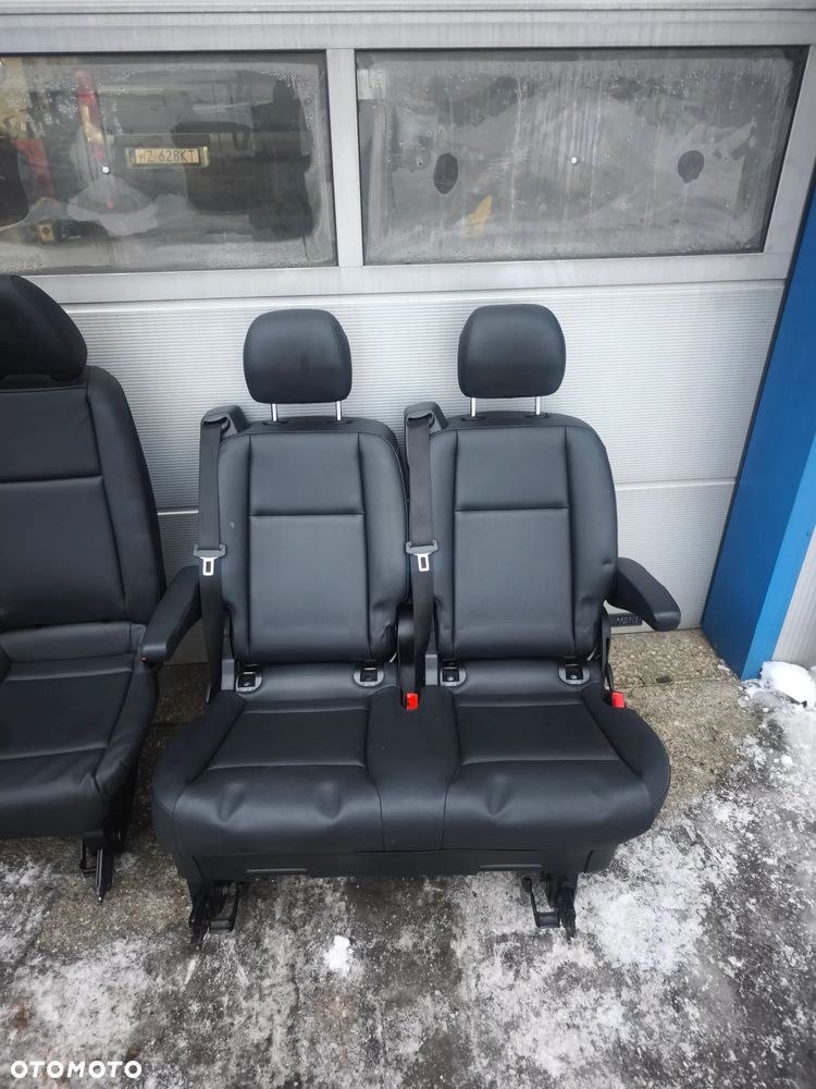 Fotele tył fotel trójka dwójka Mercedes-Benz Vito v-klasa w447 2014- skóra w639 - 6