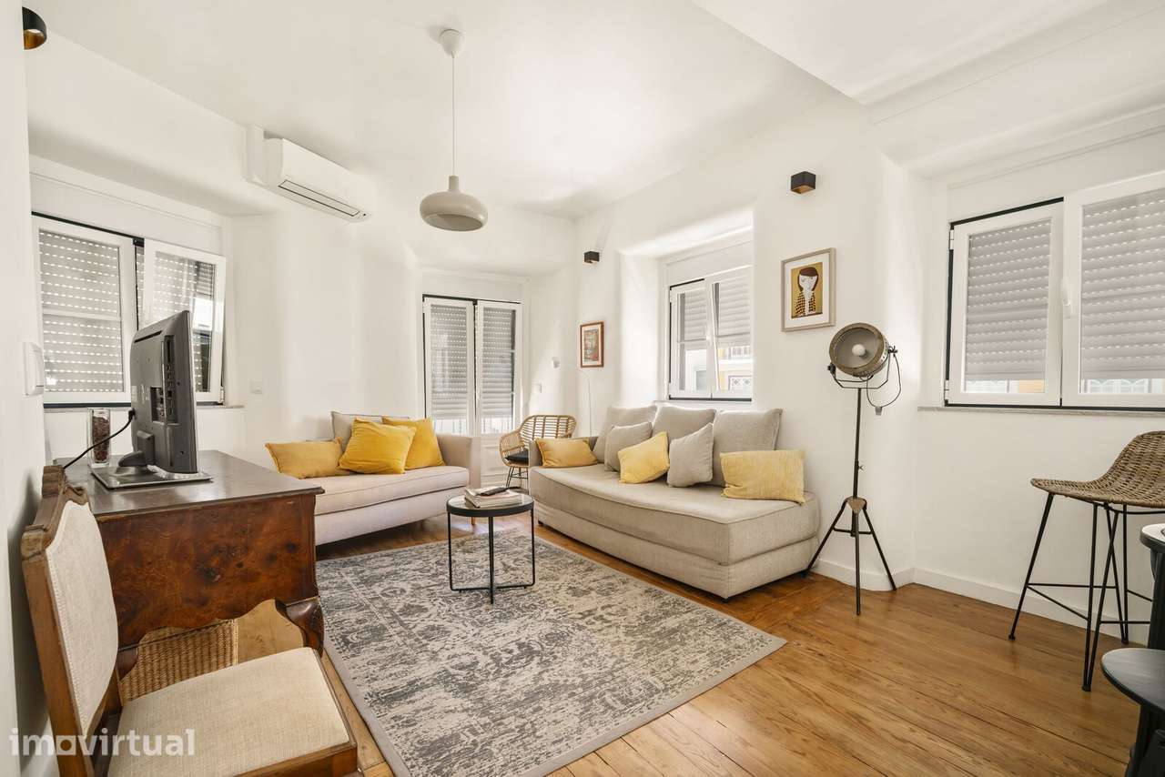 Apartamento T2 com vista, Praça da Alegria, Lisboa - Grande imagem: 2/16