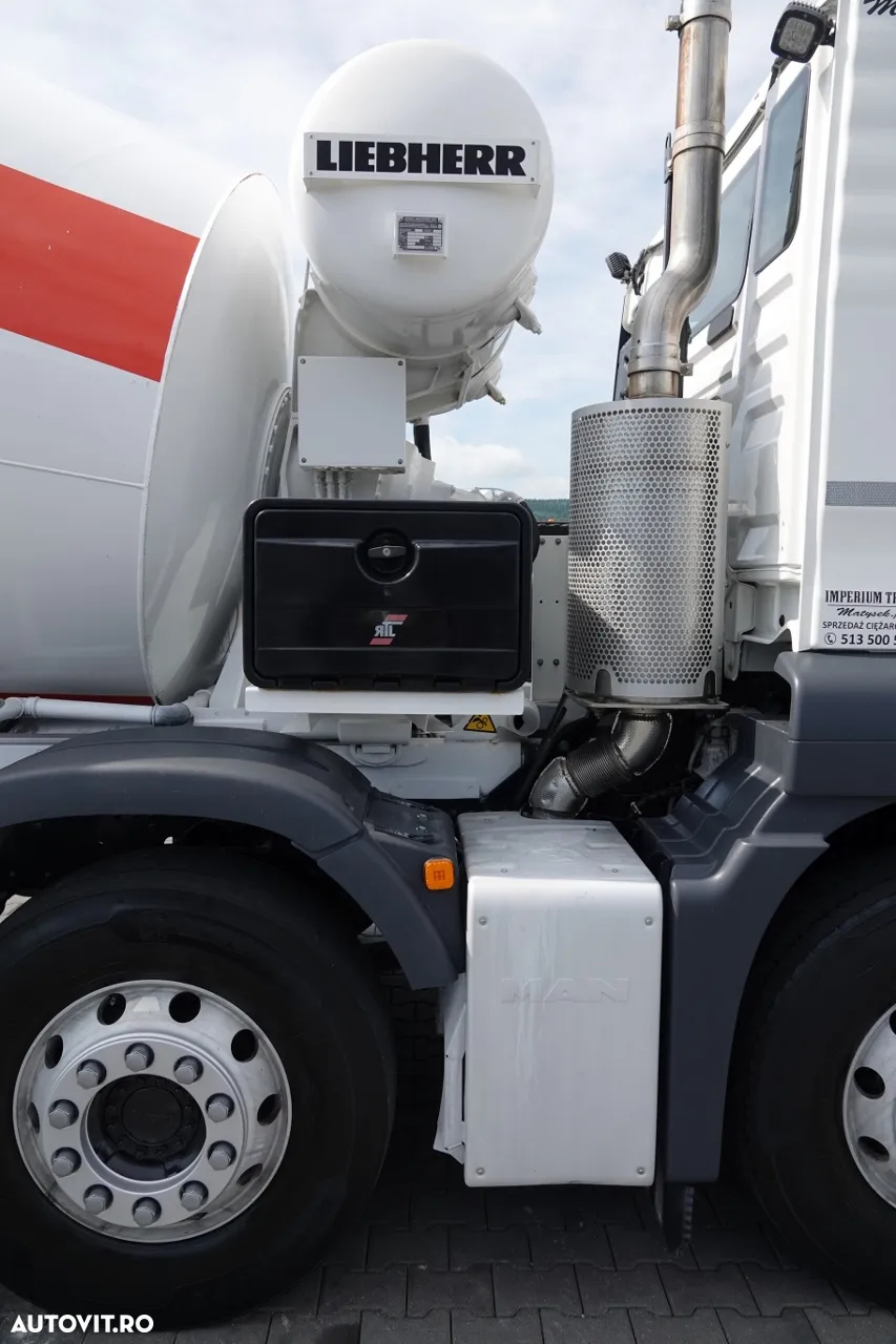 MAN TGS 32.360 / 8X4 / BETONATOR / LIEBHERR CONVERTER / 9 mc / JANTE ALIE / EURO 6 - 14