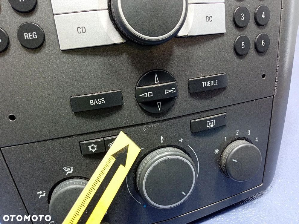 OPEL ZAFIRA B 2005- RADIO PANEL KLIMATYZACJI WYŚWIETLACZ 13188461 13208089 - 3