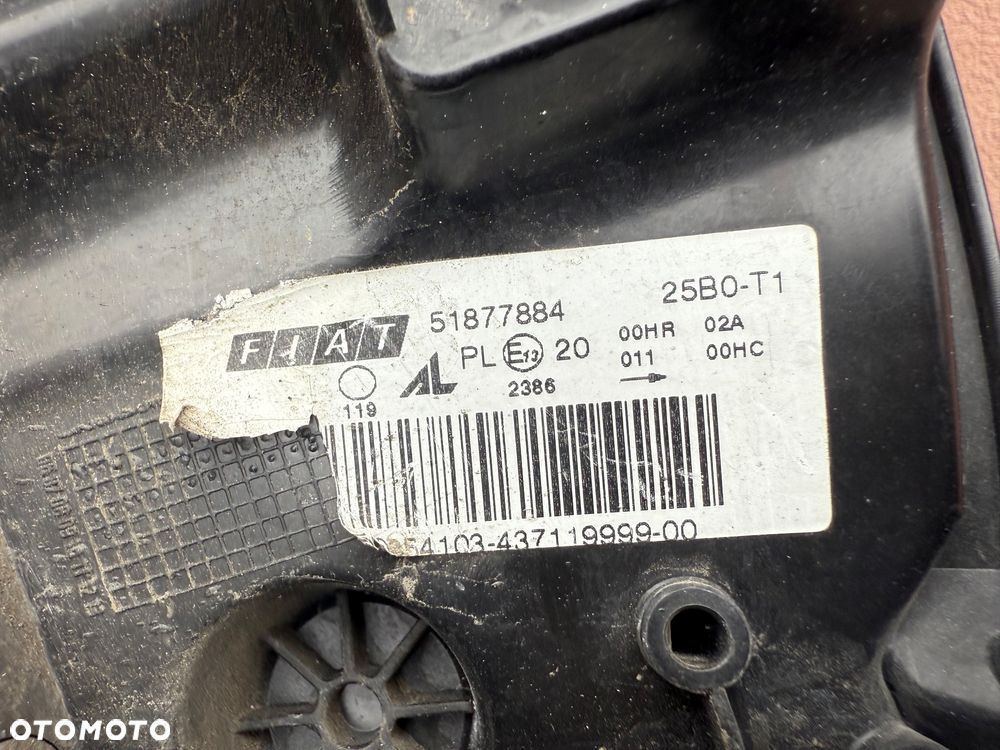 Lampa przednia FIAT BRAVO II LIFT KOMPLET ZWYKŁE EUROPA ORYGINALNE AL - 7