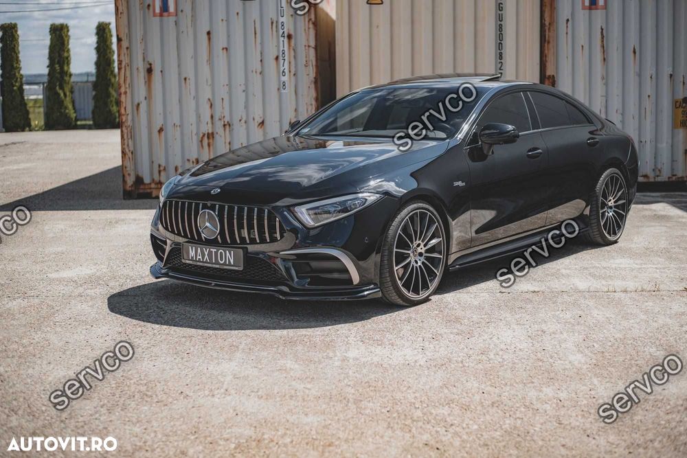 Prelungire bara fata Mercedes CLS C257 AMG-Line 2018- v1 Maxton Design - 2