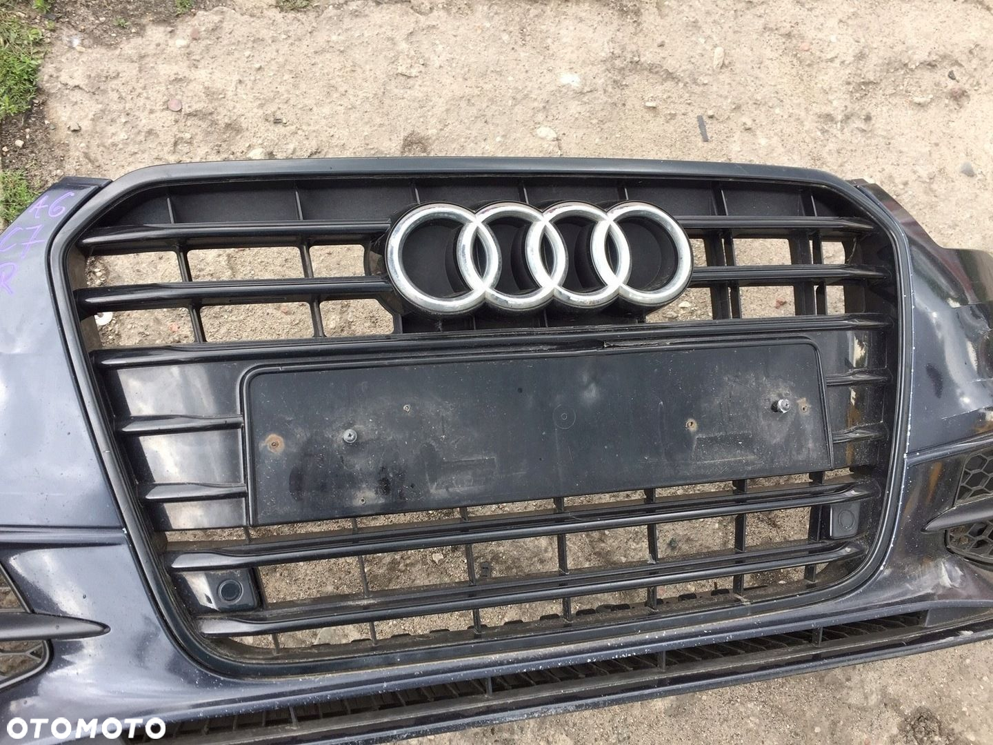 AUDI A6 C7 S-LINE LX5R ZDERZAK PRZEDNI PRZÓD GRILL - 8