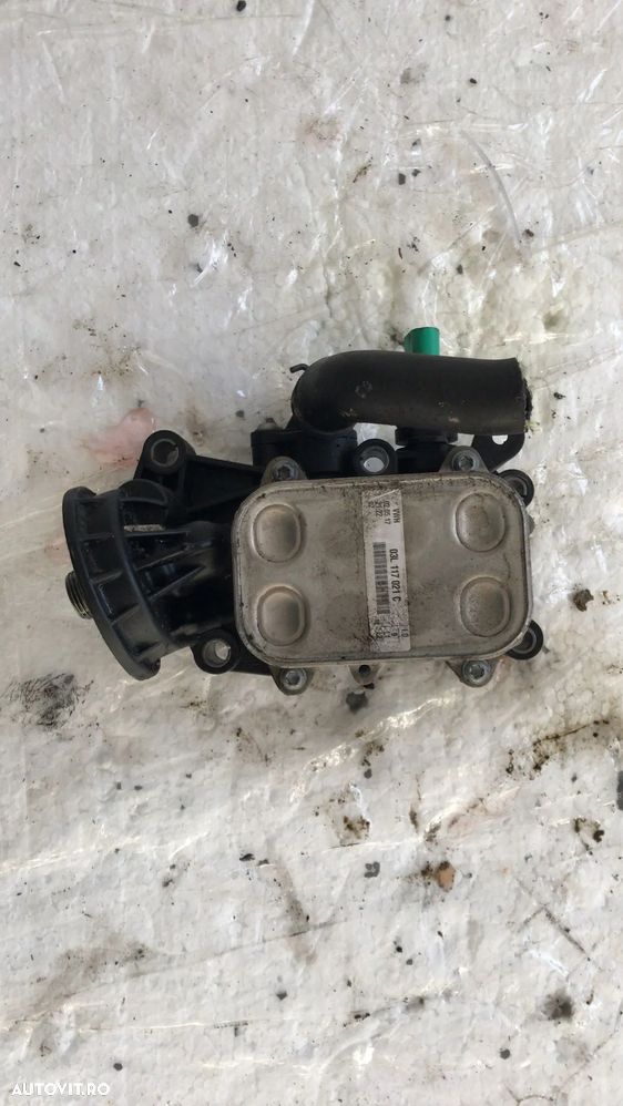 Termoflot cu suport carcasa filtru ulei 1.4 TDI CUS audi, ibiza toledo fabia 3 polo 6r 03l117021c, 04b115389B - 1