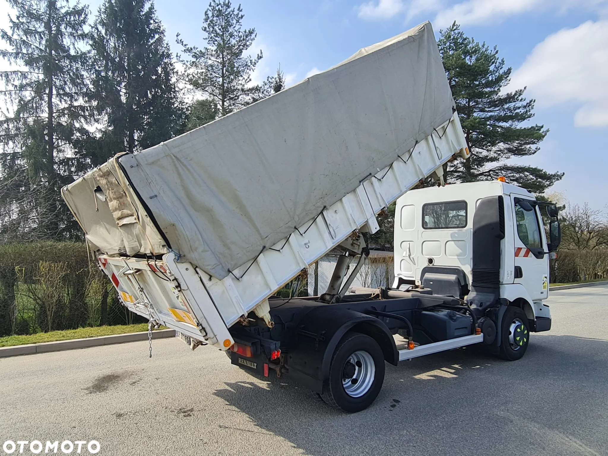 Renault Midlum Wywrotka 3 str Czołownica Specjalny Tylko 116 tys km Plandeka - 14