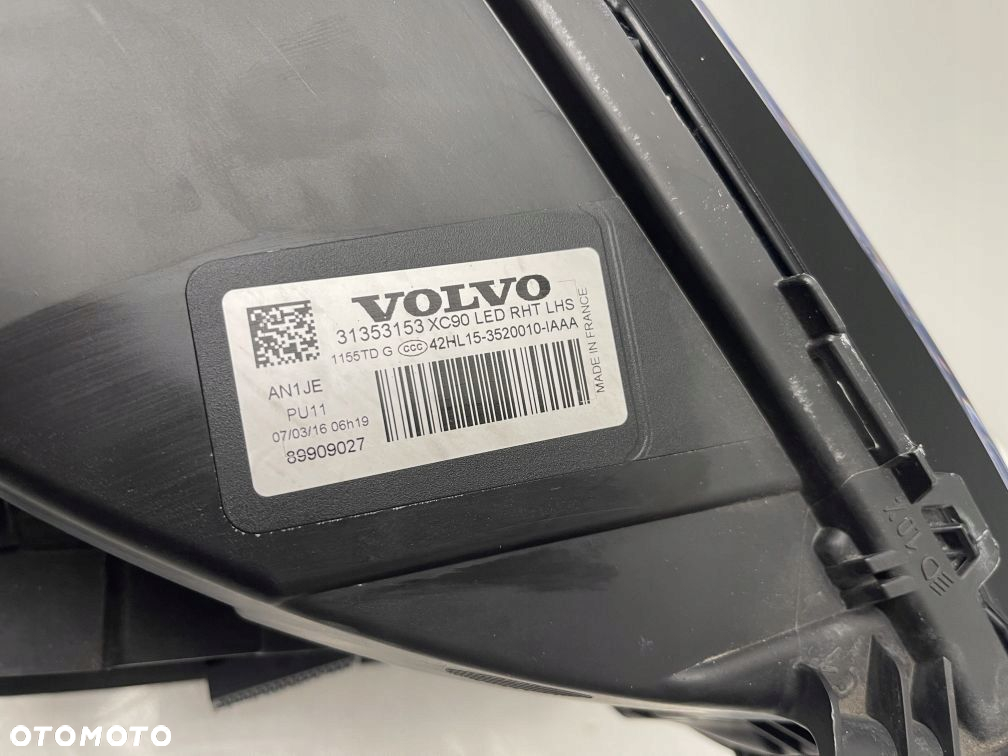 LAMPA PRZEDNIA LEWA VOLVO XC90 II FULL LED 31353153 - 4