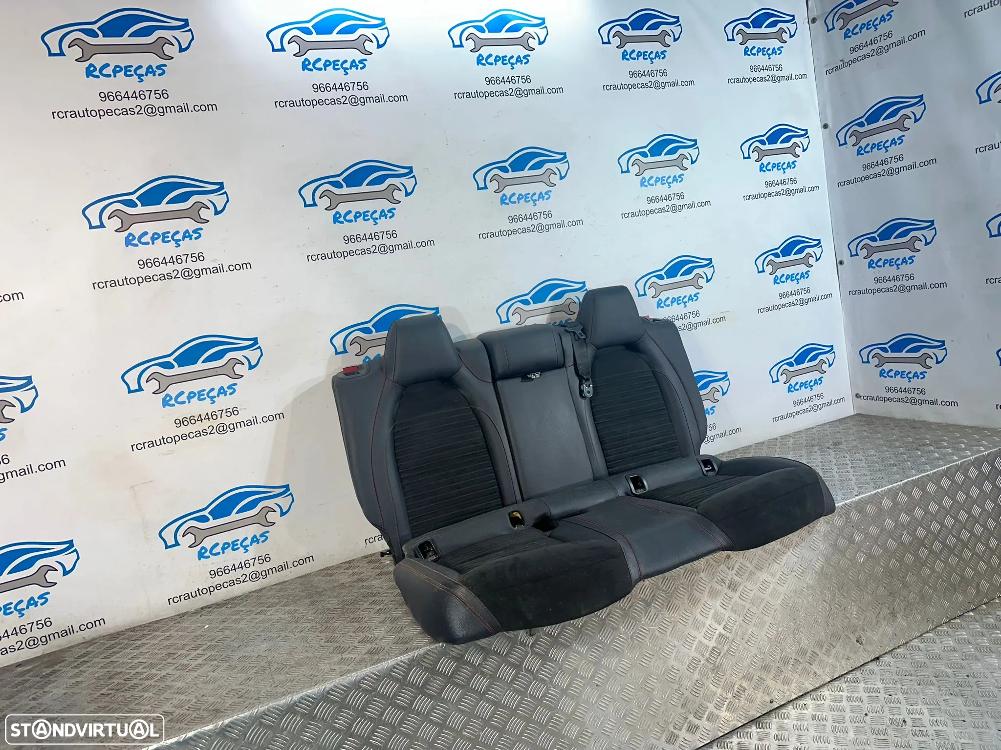 .Conjunto Bancos Pele Alcantra Frente Frontais Tras Traseiros Originais AMG Mercedes-Benz Classe A W176 2013–2018 - 8