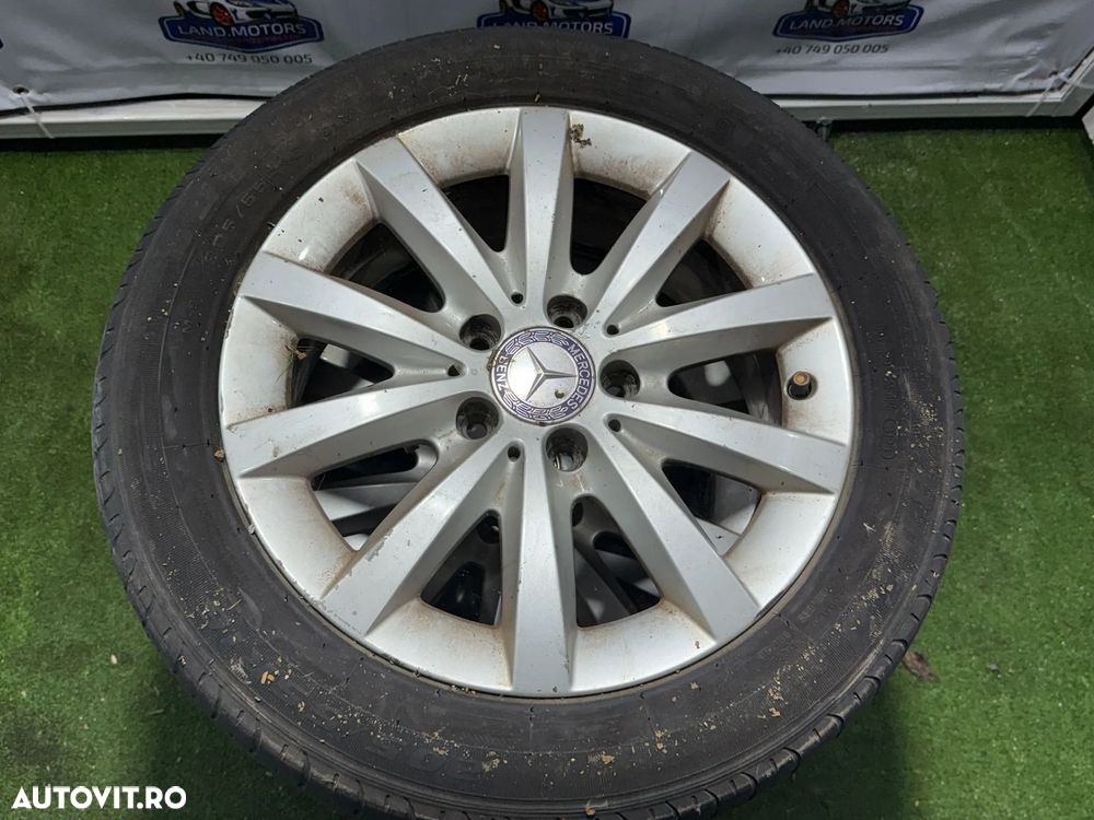 JANTE MERCEDES BENZ R16 / 5x112 / A180 / 6,5JX16H2 ET49 / 205/55 R16 + CAUCIUCURI (X4) - 2